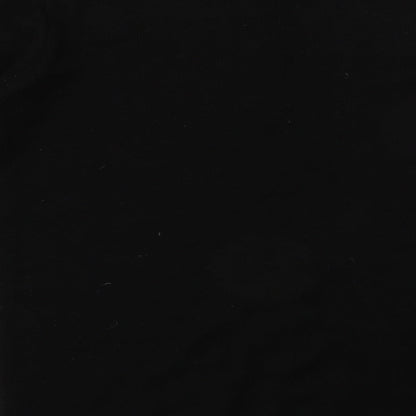 Brand and care label for Classics women’s black geometric jumper, size UK 12