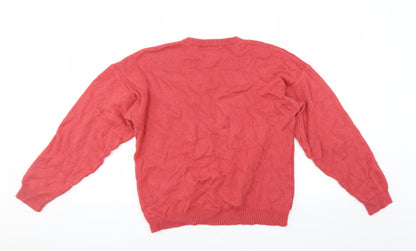 Back view of BHS women’s pink jumper, size UK 10