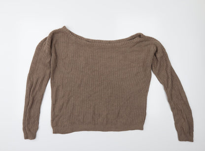 Additional front view of Missguided women’s beige jumper, size L