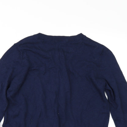 Close-up detail of Tu women’s black cape jumper, size UK 10