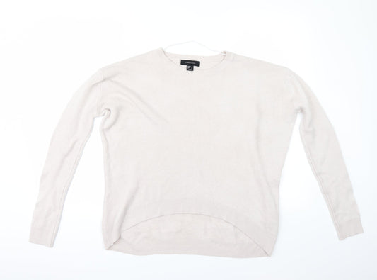 Primark Womens Grey   Pullover Jumper Size 6  - Shaped hem