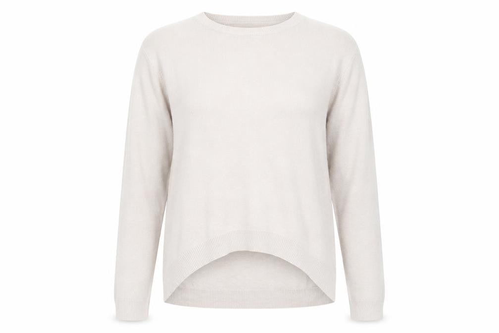 Primark Womens Grey   Pullover Jumper Size 6  - Shaped hem