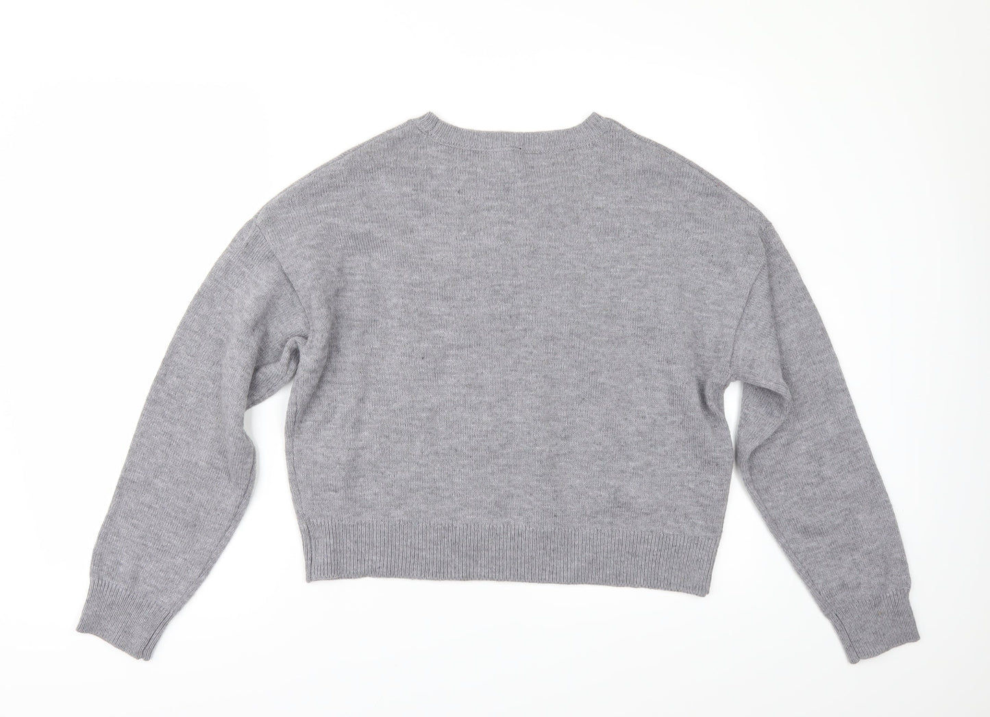 Divided by H&M Womens Grey   Pullover Jumper Size M  - CROPPED