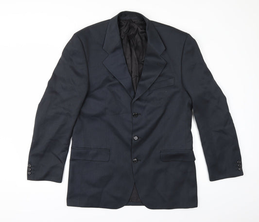 Pinstripe Mens Blue   Jacket Suit Jacket Size 40