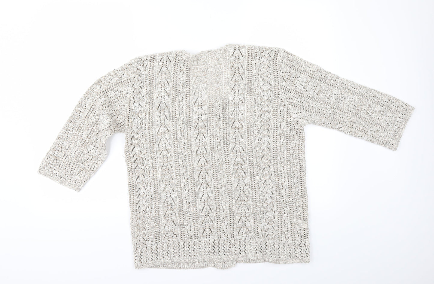 Preworn Womens Beige   Cardigan Jumper Size L