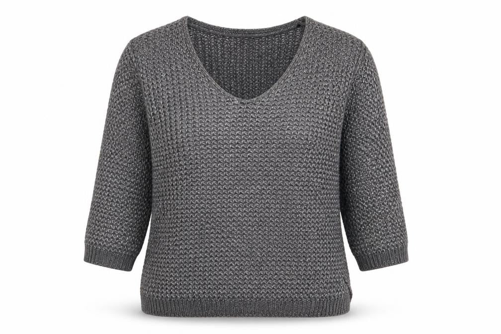 George Womens Grey  Knit Pullover Jumper Size M