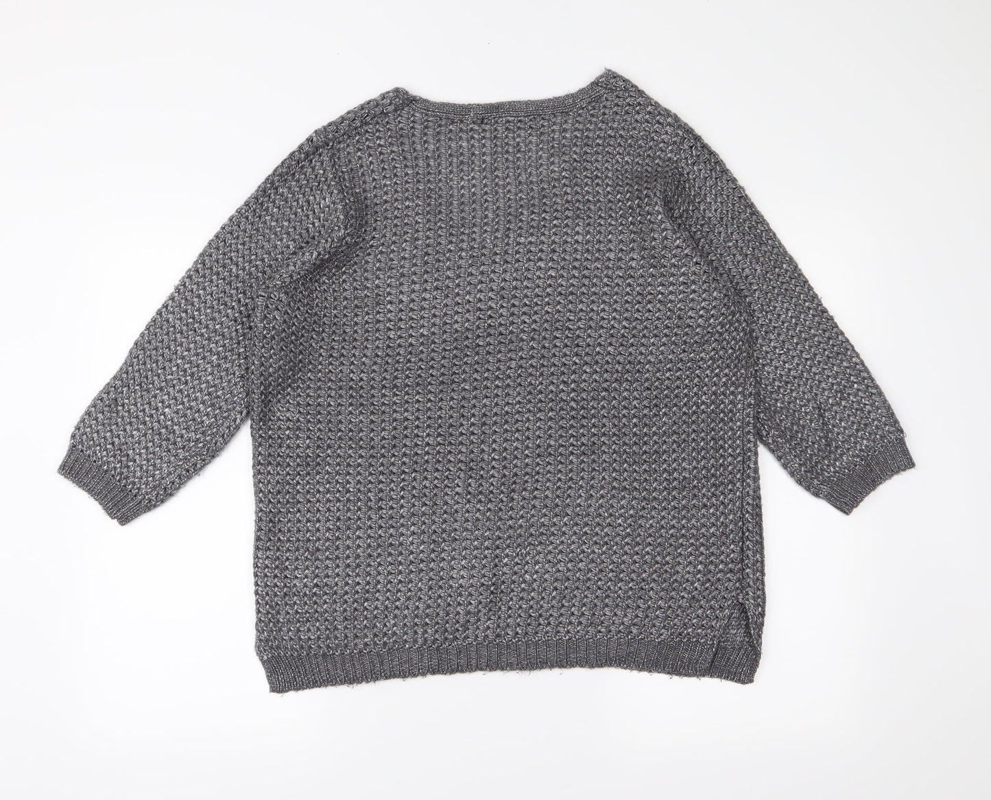 George Womens Grey  Knit Pullover Jumper Size M