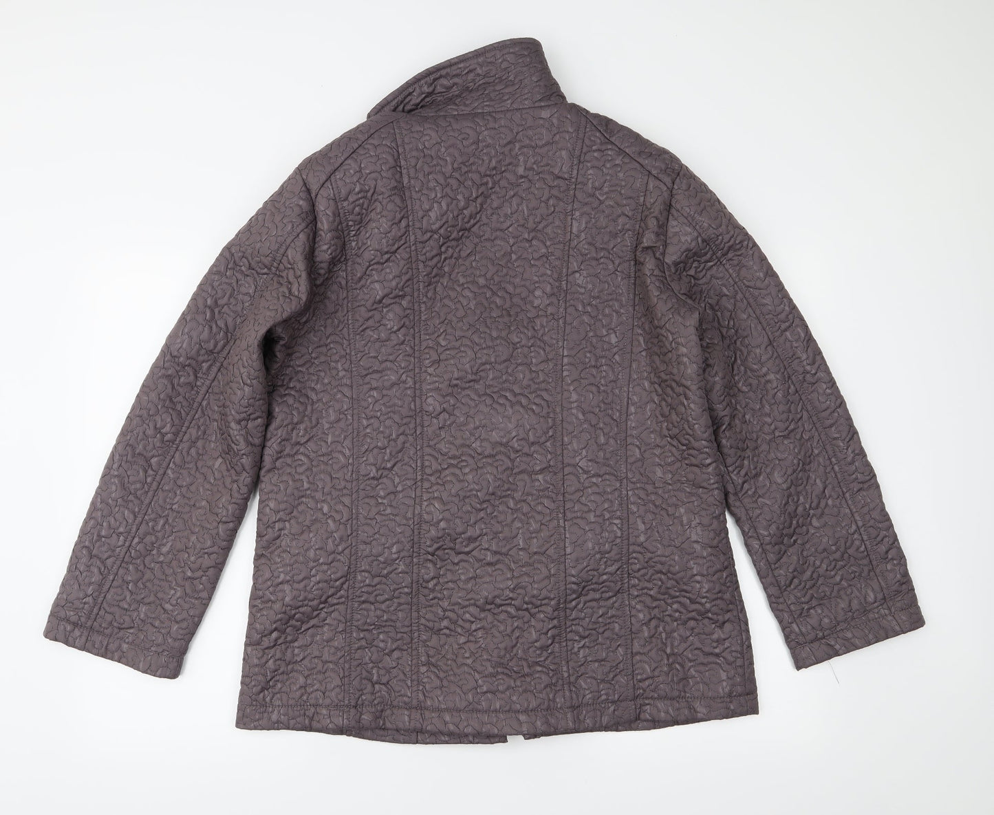 FABRIZIO GIANNI Womens Brown   Quilted Jacket Size 14