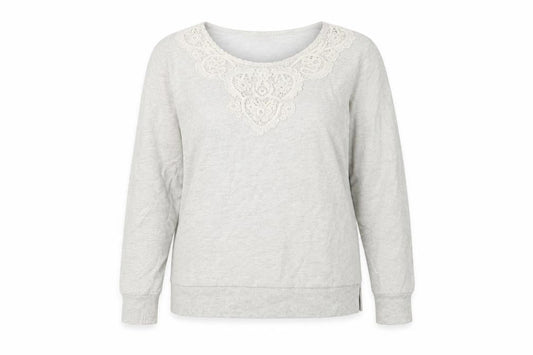 Papaya Womens Grey  Jersey Pullover Sweatshirt Size 14