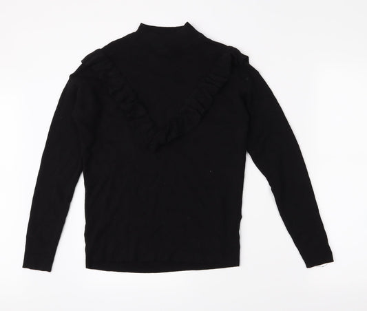 New Look Womens Black  Knit Pullover Jumper Size S