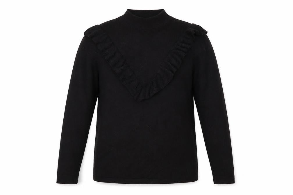 New Look Womens Black  Knit Pullover Jumper Size S