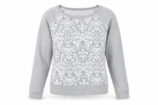 H&M Womens Grey  Jersey Pullover Sweatshirt Size S