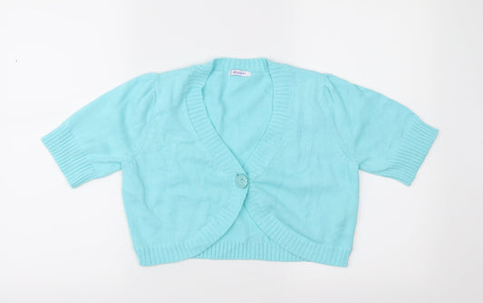Damart Womens Blue  Knit Cardigan Jumper Size 10