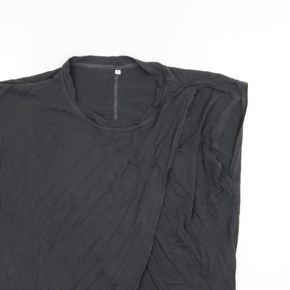 Preworn Womens Grey  Jersey Basic T-Shirt Size L