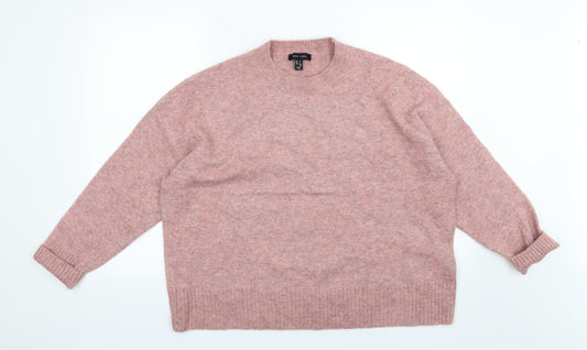 New Look Womens Red  Knit Pullover Jumper Size M