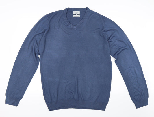 Marks & Spencer Mens Blue   Pullover Jumper Size L