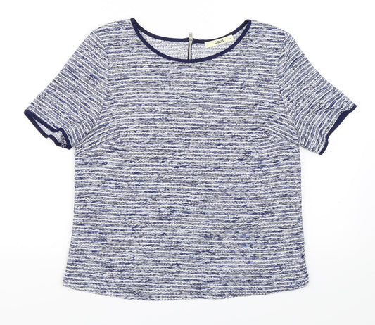 Oasis Womens Blue   Basic Blouse Size M