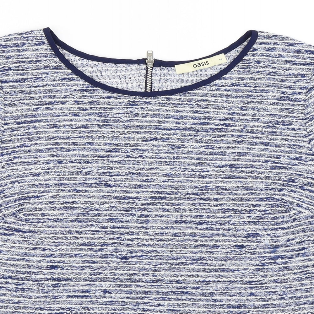 Oasis Womens Blue   Basic Blouse Size M
