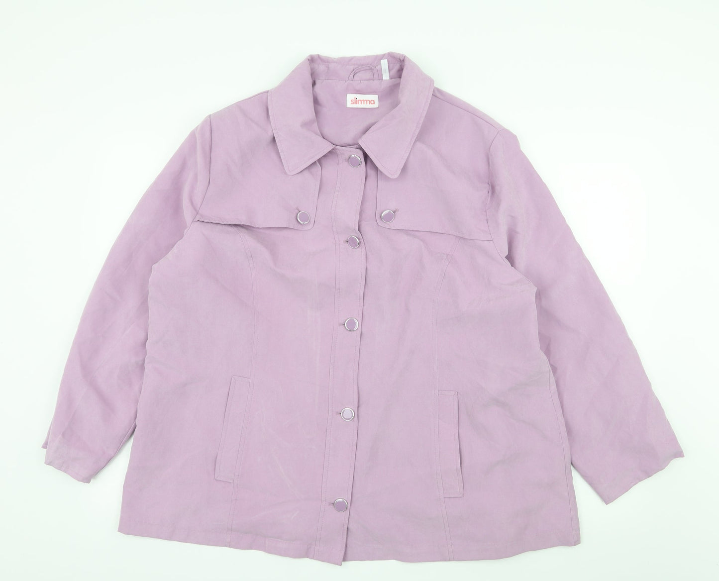 Slimma Womens Purple   Pea Coat Coat Size 20