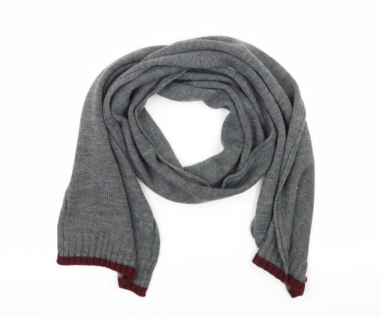 BHS Mens Grey  Knit Rectangle Scarf Scarf One Size