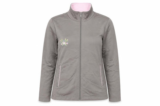 Damart Womens Brown  Jersey Full Zip Sweatshirt Size 10  - Rose