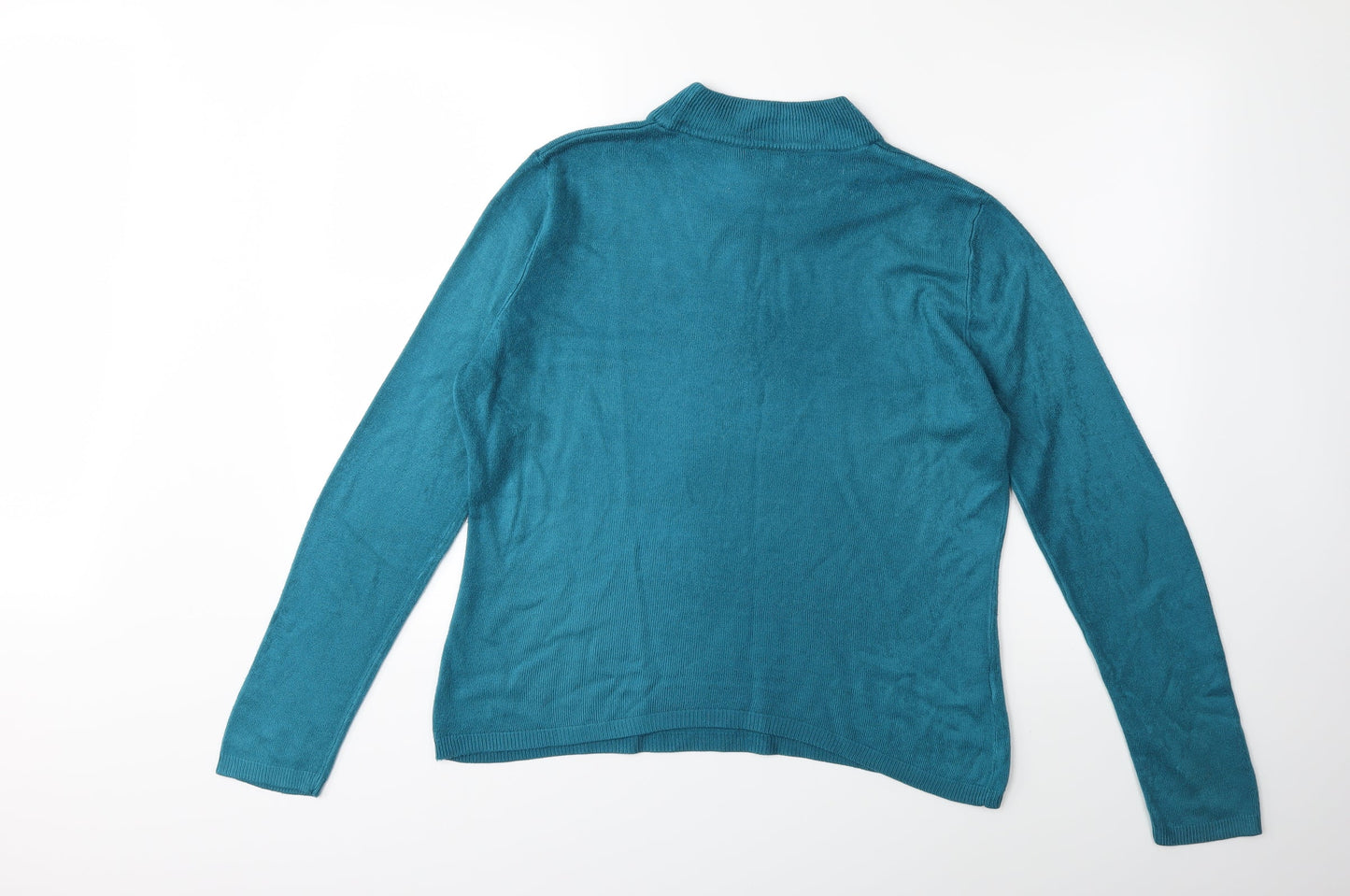 Papaya Womens Blue  Knit Pullover Jumper Size 16