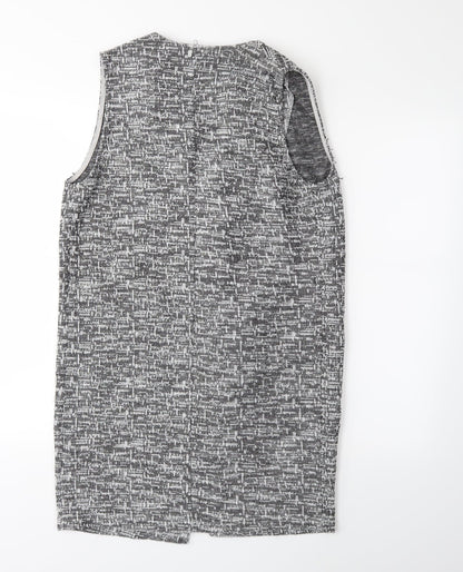 Back view of TEMT women’s grey jacket waistcoat, size UK 10
