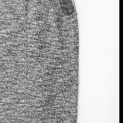 Brand and care label for TEMT women’s grey jacket waistcoat, size UK 10
