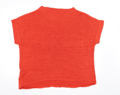 Back view of M&Co women’s red jumper, size 2XL