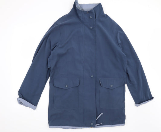 BHS Womens Blue   Overcoat Coat Size 14