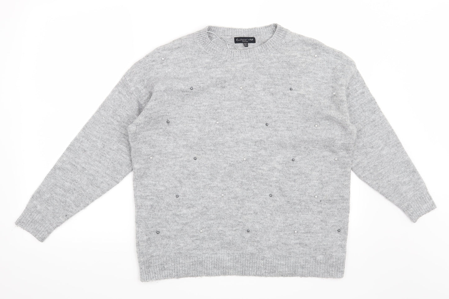 F&F Womens Grey   Pullover Jumper Size 10