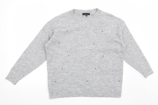 F&F Womens Grey   Pullover Jumper Size 10