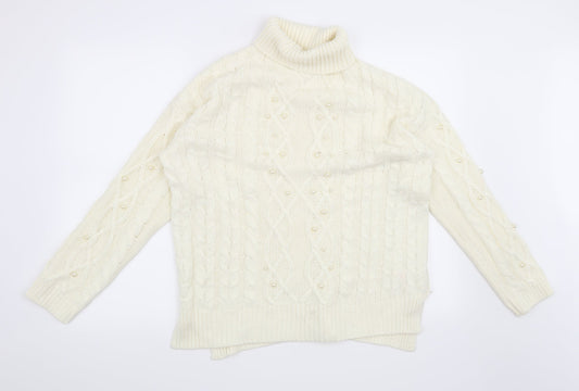 F&F Womens Beige   Pullover Jumper Size 12