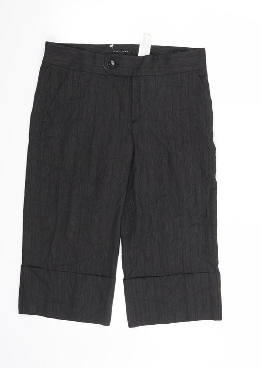 Zara Womens Grey Striped  Trousers  Size 10 L20 in