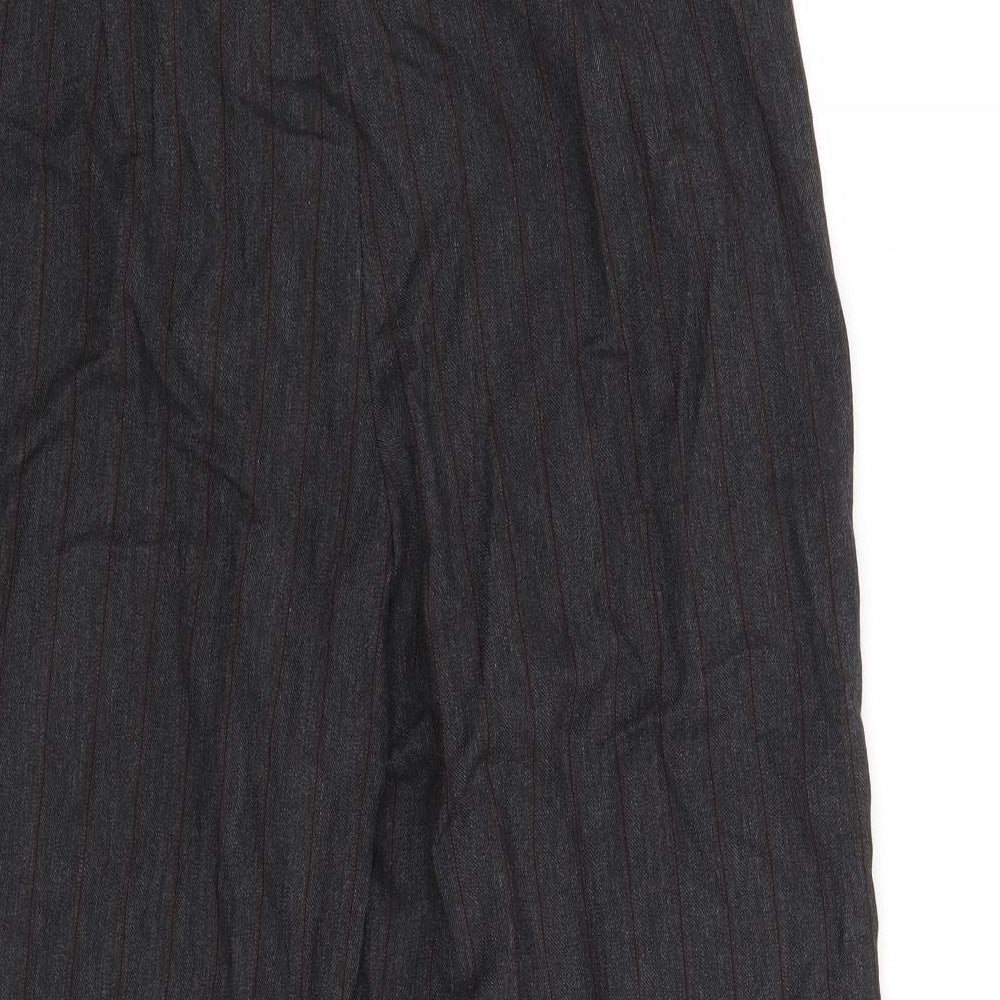 Zara Womens Grey Striped  Trousers  Size 10 L20 in