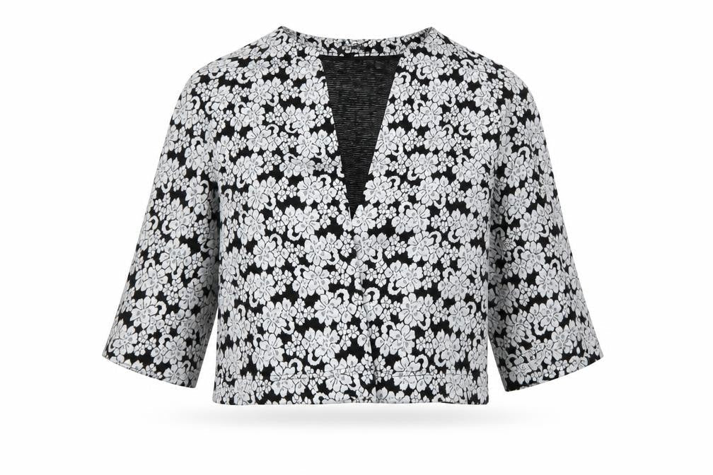 Marks & Spencer Womens Black Floral  Jacket  Size 14
