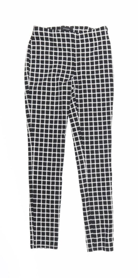 Atmosphere Womens Black Check  Trousers  Size 8 L27 in