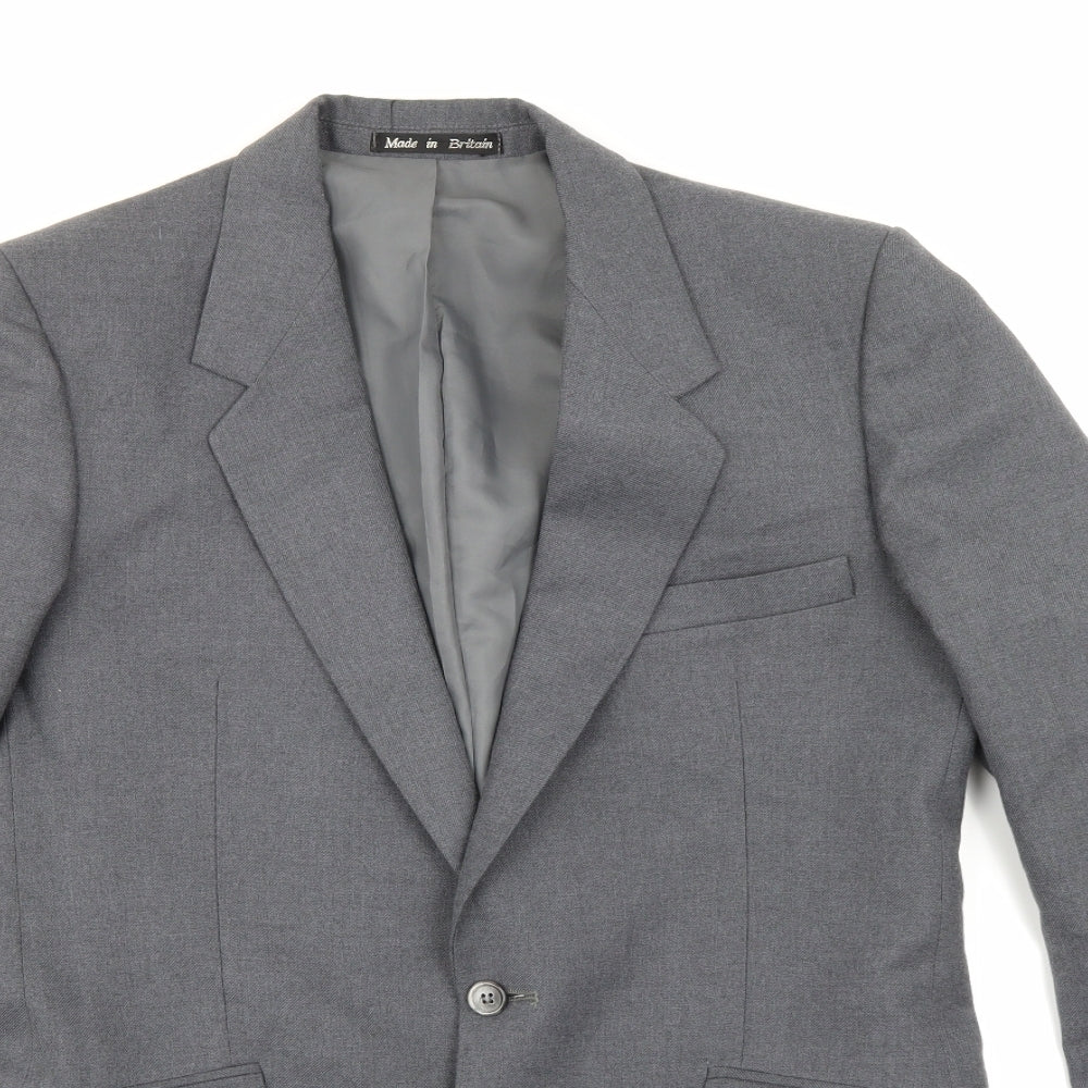 Brook Taverner Mens Grey   Jacket Suit Jacket Size 38