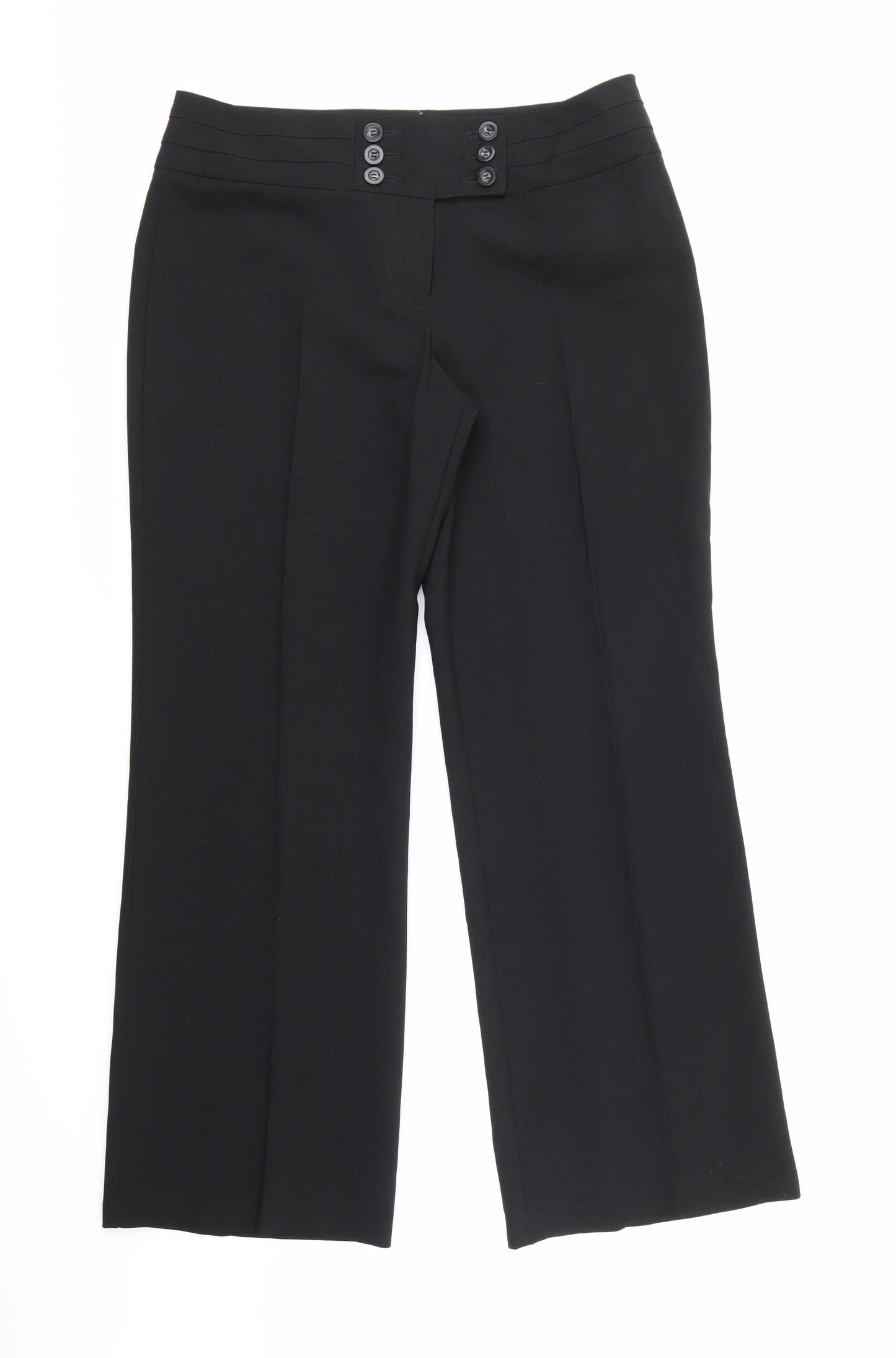 Marks and Spencer Womens Black   Trousers  Size 14 L29 in