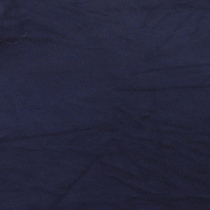 Brand and care label for Per Una women’s blue knit jumper, size UK 16