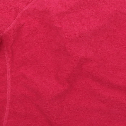 Brand and care label for Trespass women’s pink jumper, size M