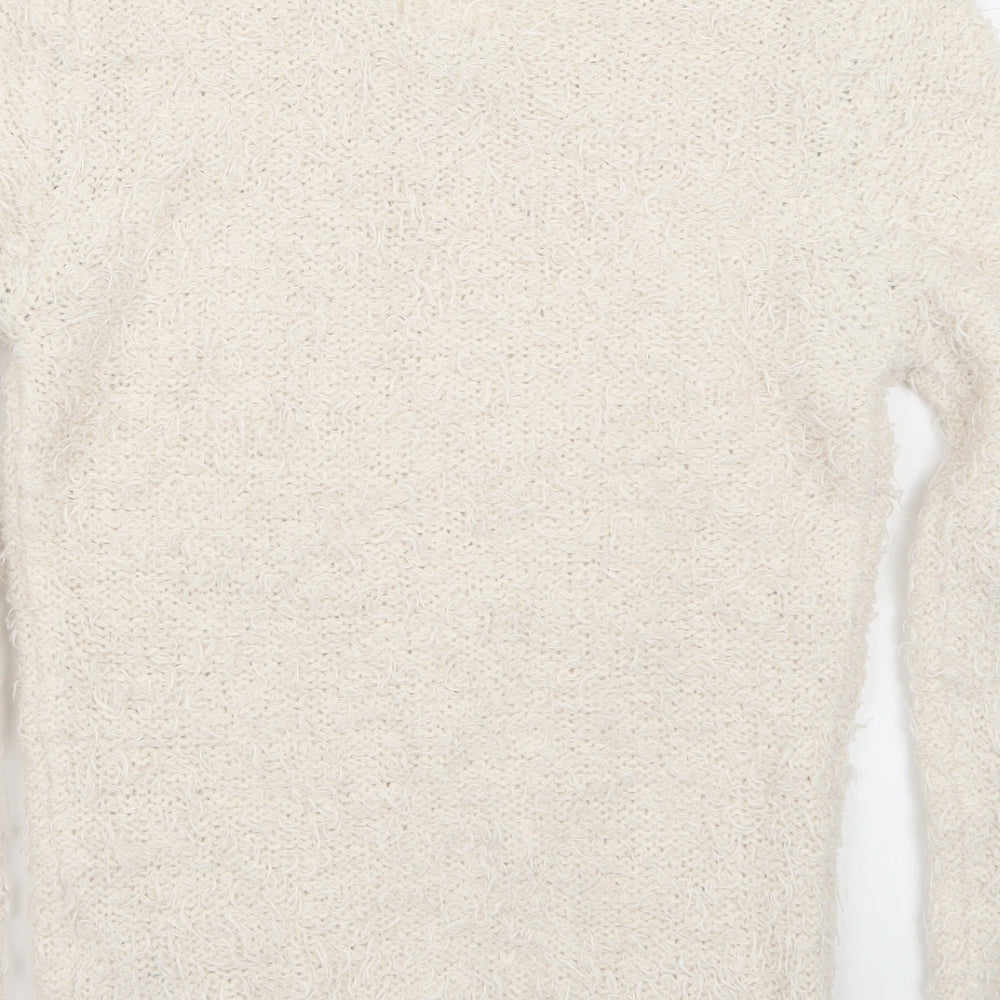 Newlook Womens White   Pullover Jumper Size 8