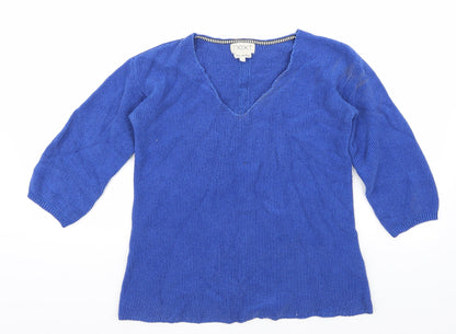 Additional front view of Next women’s blue jumper, size UK 12
