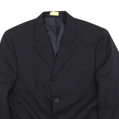 Close-up detail of Armando men’s black jacket suit jacket, size 42