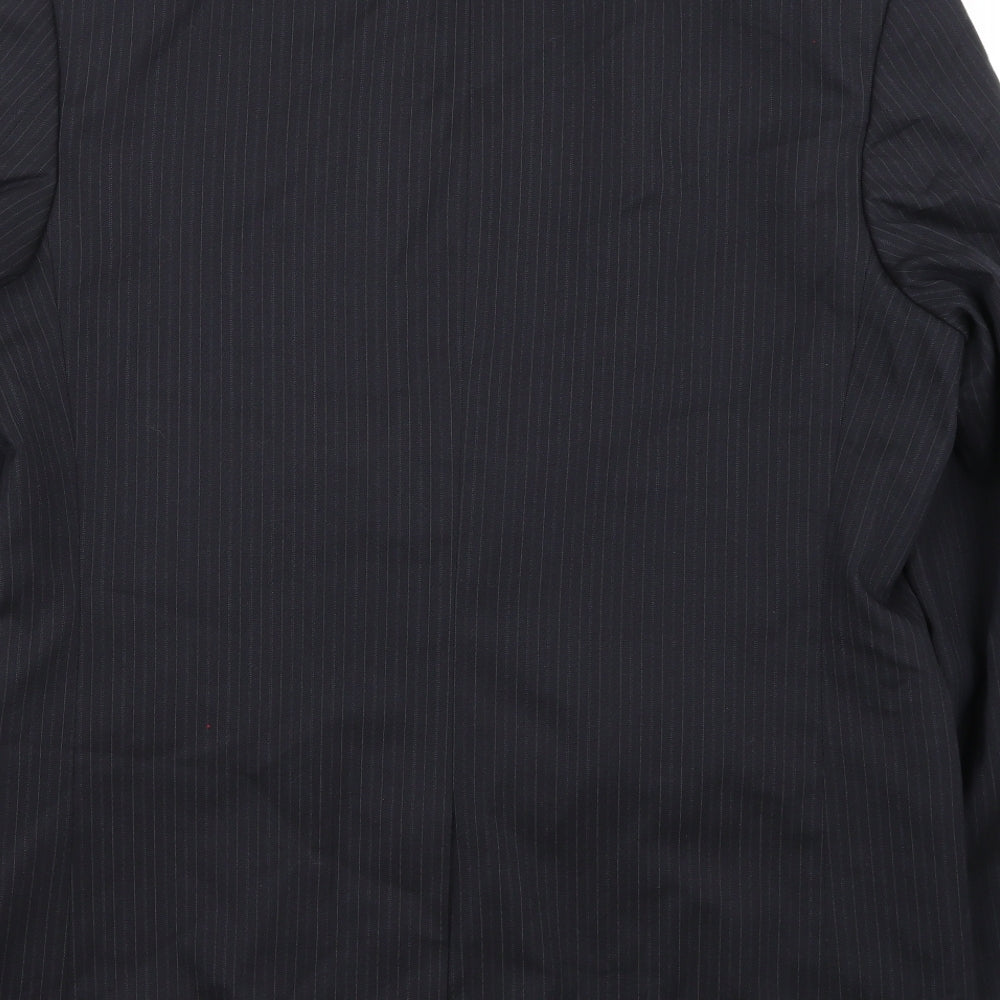 Armando Mens Black   Jacket Suit Jacket Size 42