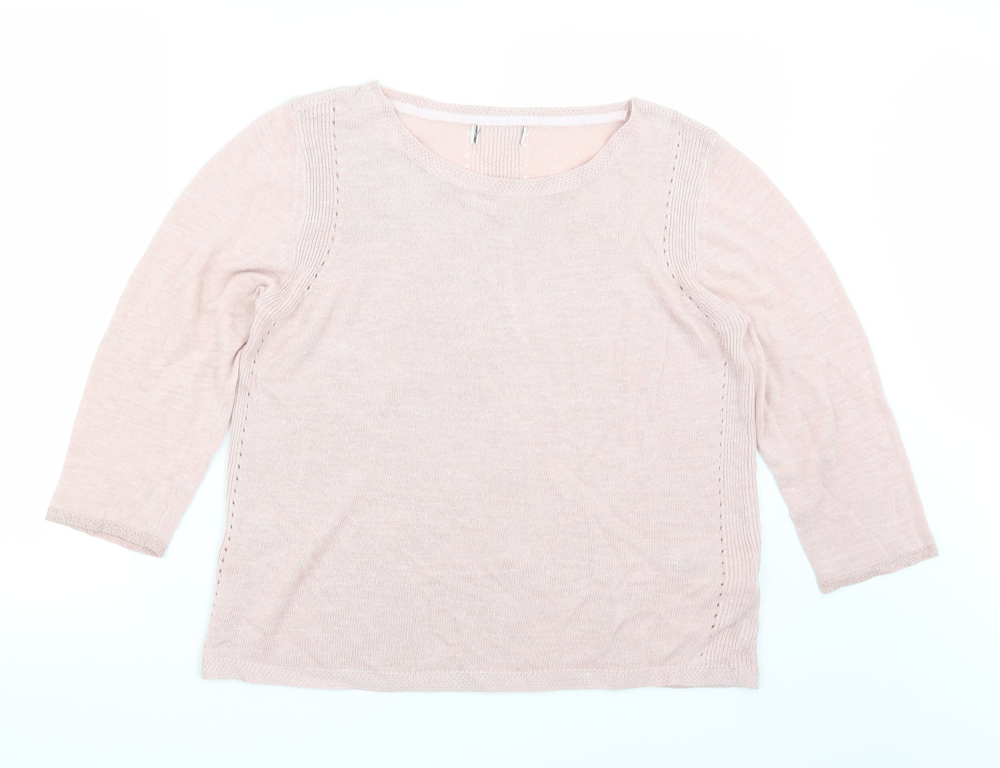 Marks and Spencer Womens Pink   Pullover Jumper Size 16