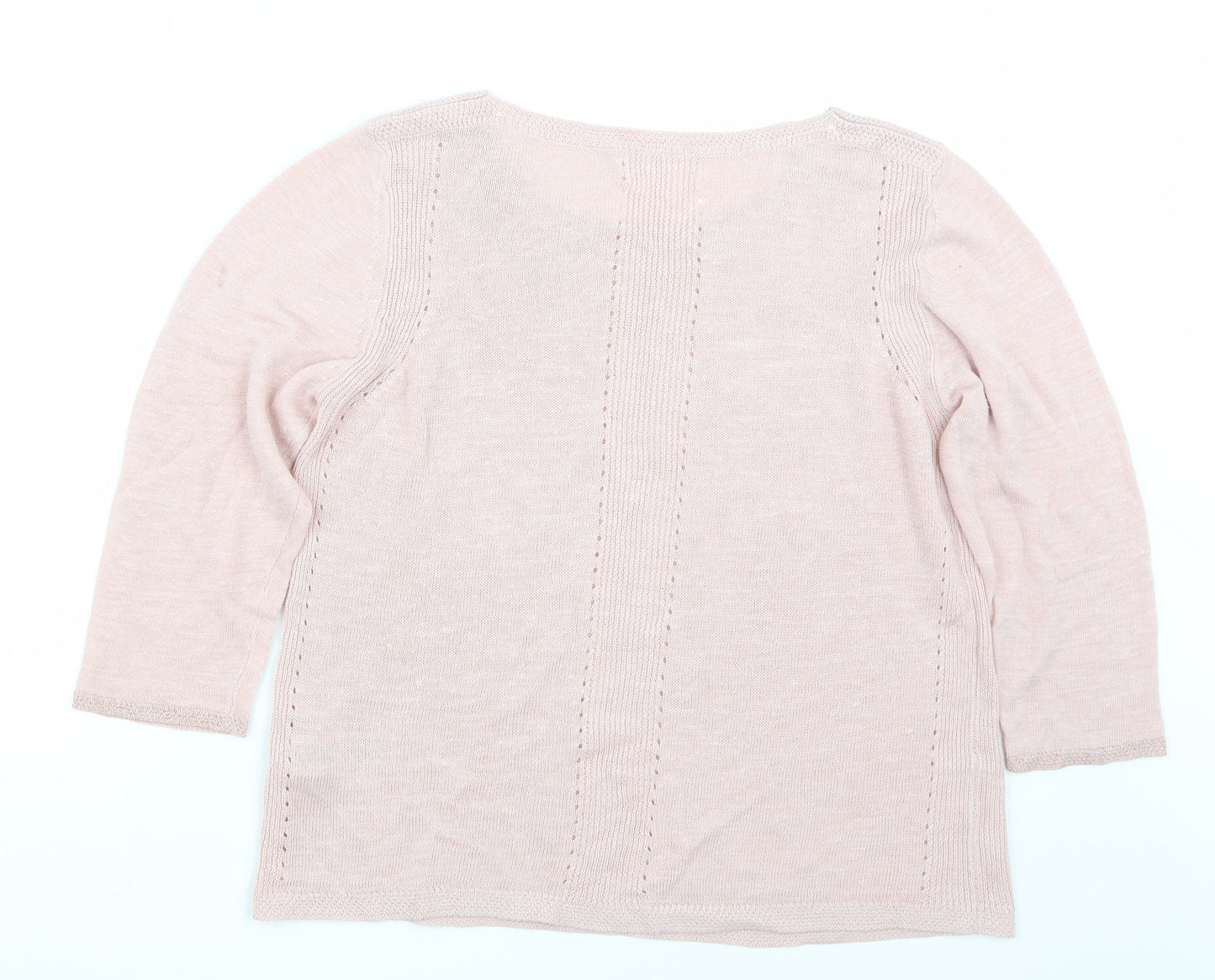 Marks and Spencer Womens Pink   Pullover Jumper Size 16