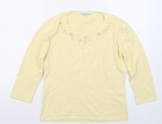 South china sea Womens Yellow   Basic T-Shirt Size M