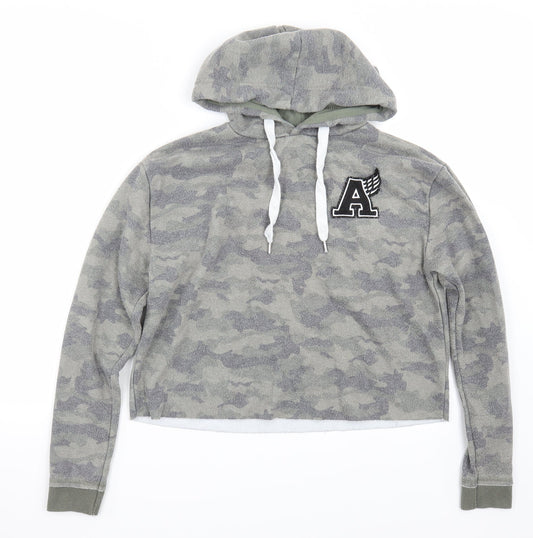 Primark Womens Green Camouflage  Pullover Hoodie Size XS