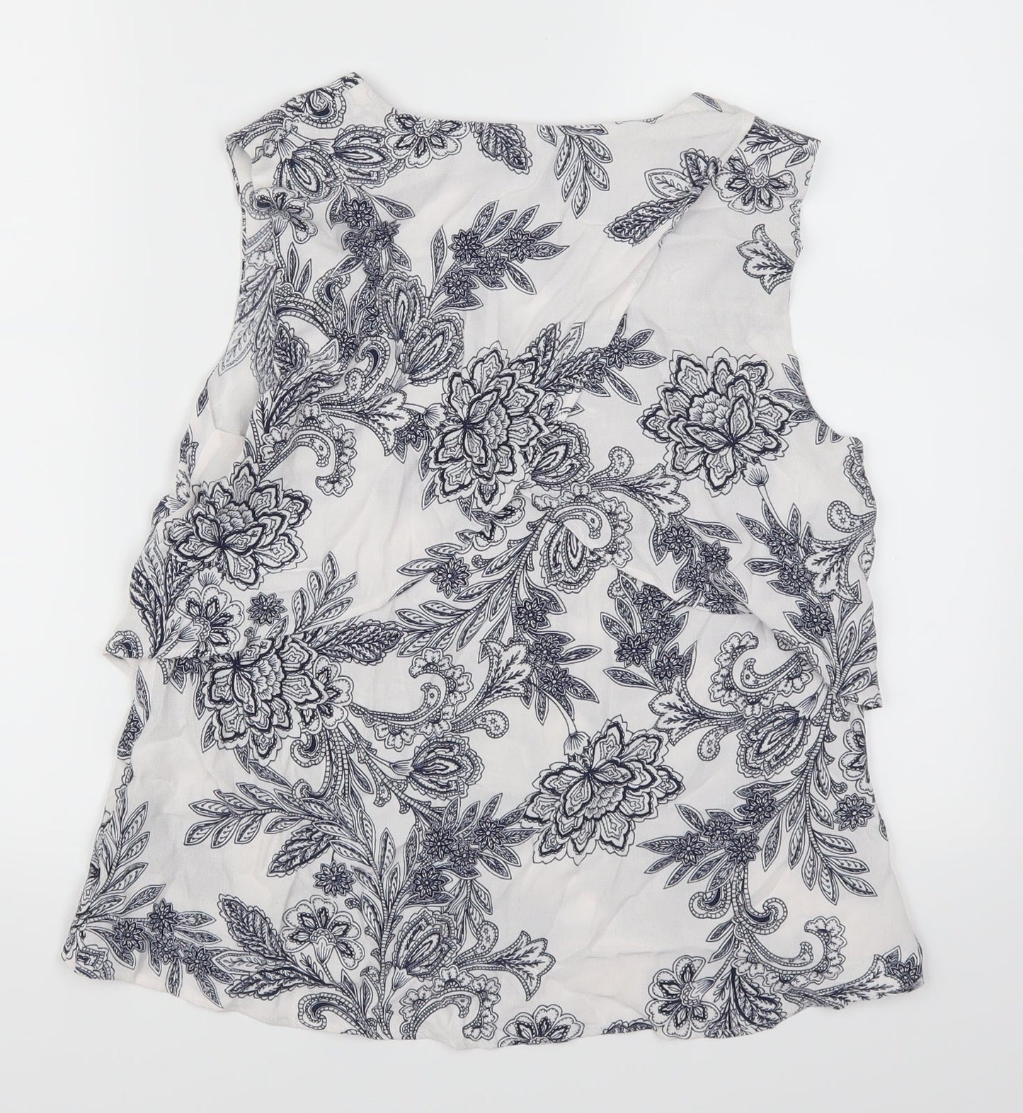 Marks and Spencer Womens Blue Floral  Basic Tank Size 6